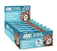 Optimum Nutrition Chocolate Sweet Coconut Protein Bars, On-the-Go Pre-Workout and Post-Workout Gym Snack Alternative for Men and Women, with Soy Prot