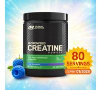 Optimum Nutrition Creatine 80 Servings. Blue Raspberry Flavour