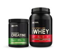Optimum Nutrition Creatine & Whey Gold Standard Chocolate Hazelnut Bundle