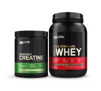 Optimum Nutrition Creatine & Whey Gold Standard Extreme Chocolate Bundle