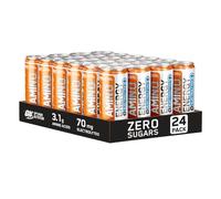 Optimum Nutrition Essential Amino Energy + Electrolytes, Ready To Drink Sugar Free EAA Energy Drink with Electrolytes and Caffeine, Workout Supplement for Men and Women, Orange, 24x250 ml