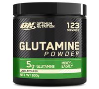 Optimum Nutrition Glutamine Powder, l-Glutamine Amino Acid Powder, Food Supplement, Pre and Post Workout Shake, Unflavoured, 123 Servings, 630 g
