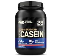 Optimum Nutrition Gold Standard 100% Casein Slow Digesting Protein Powder with Zinc, Magnesium and Amino Acids, Support Muscle Growth & Repair Overnight, Strawberry Delight Flavour, 28 Servings, 924 g