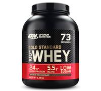 Optimum Nutrition Gold Standard 100% Whey Muscle Building and Recovery Protein Powder With Naturally Occurring Glutamine and BCAA Amino Acids, Double Rich Chocolate Flavour, 73 Servings, 2.26 kg