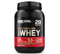 Optimum Nutrition Gold Standard 100% Whey Muscle Building and Recovery Protein Powder With Naturally Occurring Glutamine and BCAA Amino Acids, Extreme Milk Chocolate Flavour, 28 Servings, 896 g