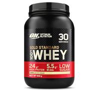 Optimum Nutrition Gold Standard 100% Whey Muscle Building and Recovery Protein Powder With Naturally Occurring Glutamine and BCAA Amino Acids, Vanilla Ice Cream Flavour, 30 Servings, 900 g