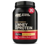 Optimum Nutrition Gold Standard 100% Whey Protein Powder, 900 g | French Vanilla Crème, 30 Servings, 24 g Protein, BCAA, Low Sugar, Fast-Digesting Isolate, Supports Muscle Growth and Repair