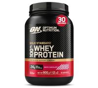 Optimum Nutrition Gold Standard 100% Whey Protein Powder for muscle building and recovery, White Chocolate Raspberry, 900g, 30 servings, Package May Vary