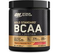 Optimum Nutrition Gold Standard BCAA Train + Sustain, Amino Acids Pre Workout Powder, Sports Drink with Vitamin C, Zinc, Magnesium and Electrolytes, Peach & Passionfruit Flavour, 28 Servings, 266 g