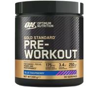 Optimum Nutrition Gold Standard Pre Workout Powder, Energy Drink with Creatine Monohydrate, Beta Alanine, Caffeine and Vitamin B Complex, Food Supplement, Blue Raspberry Flavour, 30 Servings, 330 g
