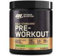 Optimum Nutrition Gold Standard Pre Workout Powder, Energy Drink with Creatine Monohydrate, Beta Alanine, Caffeine and Vitamin B Complex, Nutrition Supplement, Kiwi Flavour, 30 Servings, 330 g