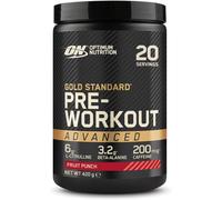 Optimum Nutrition ON Platinum Pre Workout Advanced with l-Citrulline, Beta-Alanine and Caffeine, Fruit Punch, 20 Servings, 420 g