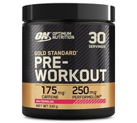 Optimum Nutrition Gold Standard Pre Workout Powder, Energy Drink with Creatine Monohydrate, Beta Alanine, Caffeine and Vitamin B Complex, Nutrition Supplement, Watermelon Flavour, 30 Servings, 330 g