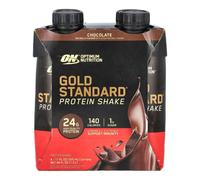 Optimum Nutrition, Gold Standard Protein Shake, Chocolate, 4 Cartons, 11 fl oz (325 ml) Each