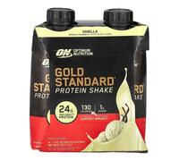 Optimum Nutrition, Gold Standard Protein Shake, Vanilla, 4 Cartons, 11 fl oz (325 ml) Each