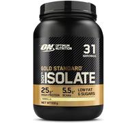 Optimum Nutrition ON Gold Standard 100% Isolate Pure Whey Protein, Naturally Occurring BCAAs and Glutamine, Pre and Post Workout, Vanilla Flavour, 31 Servings, 930 g