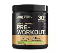 Optimum Nutrition Gold Standard Pre Workout Powder, Energy Drink with Creatine Monohydrate, Beta Alanine, Caffeine and Vitamin B Complex, Nutrition Supplement, Green Apple Flavour, 30 Servings, 330 g