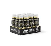 Optimum Nutrition High Protein Ready-to-Drink Shake - Vanilla Flavour, 25g Protein, No Added Sugar, Low Fat - 12 x 500ml Bottles