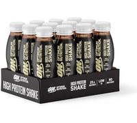 Optimum Nutrition High Protein Shake Bottles, Ready to Drink Post Workout Snack, Low Fat and No Added Sugar, Muscle Growth and Support, Chocolate, 12x330ml Packaging May Vary