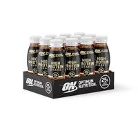 Optimum Nutrition High Protein Shake Bottles – Chocolate – Ready-to-Drink, No Added Sugar 12×330ml
