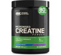 Optimum Nutrition Micronised Creatine Powder Flavoured, Blue Raspberry - 3 g creatine monohydrate per Serving, Muscle Fuel for high Intensity Training, 360 g, 80 Servings - Performance Support