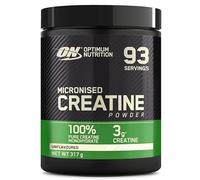 Optimum Nutrition Micronised Creatine Monohydrate Powder, 317g | Unflavoured, 93 Servings, Supplement to Support Muscle Strength & Power, Pre and Post Workout