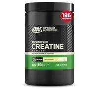 Optimum Nutrition Micronised Creatine Monohydrate Powder, 634g | Unflavoured, 186 Servings, Supplement to Support Muscle Strength & Power, Pre and Post Workout