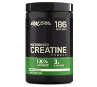 Optimum Nutrition Micronised Creatine Monohydrate Powder, Creatine, Unflavoured, Supplement to Improve Strength and Muscle Performance, Pre and Post Workout, 634 g, 186 Servings