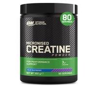 Optimum Nutrition Micronised Creatine Powder Flavoured, Blue Raspberry - 3 g creatine monohydrate per Serving, Muscle Fuel for high Intensity Traini