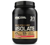 Optimum Nutrition ON Gold Standard 100% Isolate Pure Whey Protein, Naturally Occurring BCAAs and Glutamine, Pre and Post Workout, Strawberry Flavour, 31 Servings, 930 g