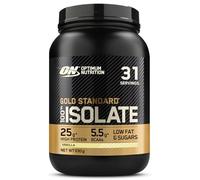 Optimum Nutrition ON Gold Standard 100% Isolate Pure Whey Protein, Naturally Occurring BCAAs and Glutamine, Pre and Post Workout, Vanilla Flavour, 31 Servings, 930 g
