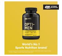 Optimum Nutrition Opti-Men Multi-Vitamin Supplements for Men with Vitamin D, Vitamin C, Vitamin B6 and Amino Acids, Unflavoured, 60 Servings, 180 Cap