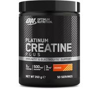 Optimum Nutrition Platinum Creatine Plus, Advanced Food Supplement to Increase Power and Performance, with Aquamin Magnesium for Electrolyte Balance, Orange Flavour, 50 Servings, 350 g