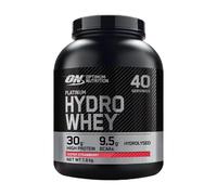 Optimum Nutrition Platinum Hydro Whey Hydrolysed Whey Protein Isolate Powder - Super Strawberry Flavour, 30g Protein per Serving, 9.5g BCAAs - 1.6kg (40 Servings)