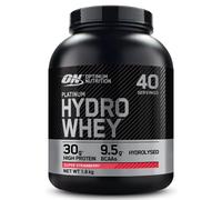 Optimum Nutrition Platinum Hydro Whey, Hydrolysed Whey Protein Isolate Powder with Essential Amino Acids, Glutamine and BCAA, Super Strawberry Flavou