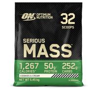 Optimum Nutrition Serious Mass Protein Powder, Cookies and Cream, 5.45kg, 16 Servings