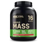 Optimum Nutrition Serious Mass Protein Powder High Calorie Mass Gainer with Vitamins, Creatine and Glutamine, Strawberry, 8 Servings, 2.73 kg,