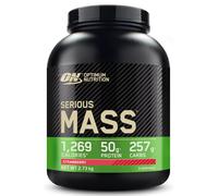 Optimum Nutrition Serious Mass Protein Powder High Calorie Mass Gainer with Vitamins, Creatine and Glutamine, Strawberry, 8 Servings, 2.73 kg,
