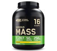 Optimum Nutrition Serious Mass Protein Powder High Calorie Mass Gainer with Vitamins, Creatine Monohydrate and Glutamine, Banana, 8 Servings, 2.73kg,