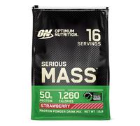 Optimum Nutrition Serious Mass Protein Powder,Strawberry, 5.45kg, 16 Servings