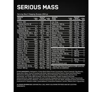 Optimum Nutrition Serious Muscle Mass Vanilla 5.45kg Clear One Size Uncolor
