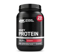 Optimum Nutrition Whey Protein Powder Strawberry Flavour, 22g Protein Per Serving - Easy-to-M Whey Concentrate for Muscle Growth and Maintenance, 899 g (29 Servings)