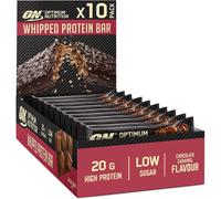 Optimum Nutrition Whipped Protein Bars Healthy Low Calorie Snacks Low Carb Low Sugar Workout Snack for Men and Women Chocolate Caramel Flavour10 x 65g