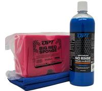 Optimum ONR, Microfiber Car Drying Towel, and BRS - Big Red Sponge Car Cleaning Kit, 32 oz. No Rinse, Car Drying Towel, and Car Wash Sponge for Detailing Cars, Trucks, Motorcycles, and More
