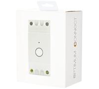 Optimum OP-DRWF01 Wi-Fi Enabled Din-Rail Time Switch - 20 on/off Programs - Volt Free - 230 V, White