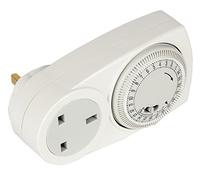 Optimum OP-TIP1000 24 Hour Plug In Time Switch, 230 V, White