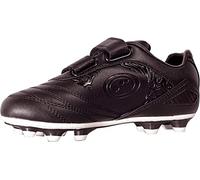 Optimum Razor Football Boots -Flat Moulded Stud Outsole, Easy Fastening Astro Trainers - PU Leather, Flexible & Comfortable Fit Football Boots -(Black/Silver), 13 UK