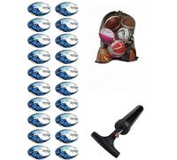 Optimum Razor Rugby Ball Bulk Pack with Bag & Ball Pump, Professional Training & Match-Day Ball, Natural Rubber Grip & Balanced Weight for Elite Handling, Control & Accuracy - 20 Pack, Blue, Size 5