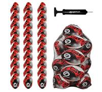 Optimum Razor Rugby Ball Bulk Pack with Bag & Ball Pump, Professional Training & Match-Day Ball, Natural Rubber Grip & Balanced Weight for Elite Handling, Control & Accuracy - 30 Pack, Red, Size 3
