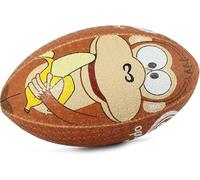Optimum Rugby Ball - Balanced and Responsive for Accurate Handling and Kicking of Top-Performing Rugby Balls - Perfect for Training and Gameplay - 2-Ply 410g Ball - Monkey - 4